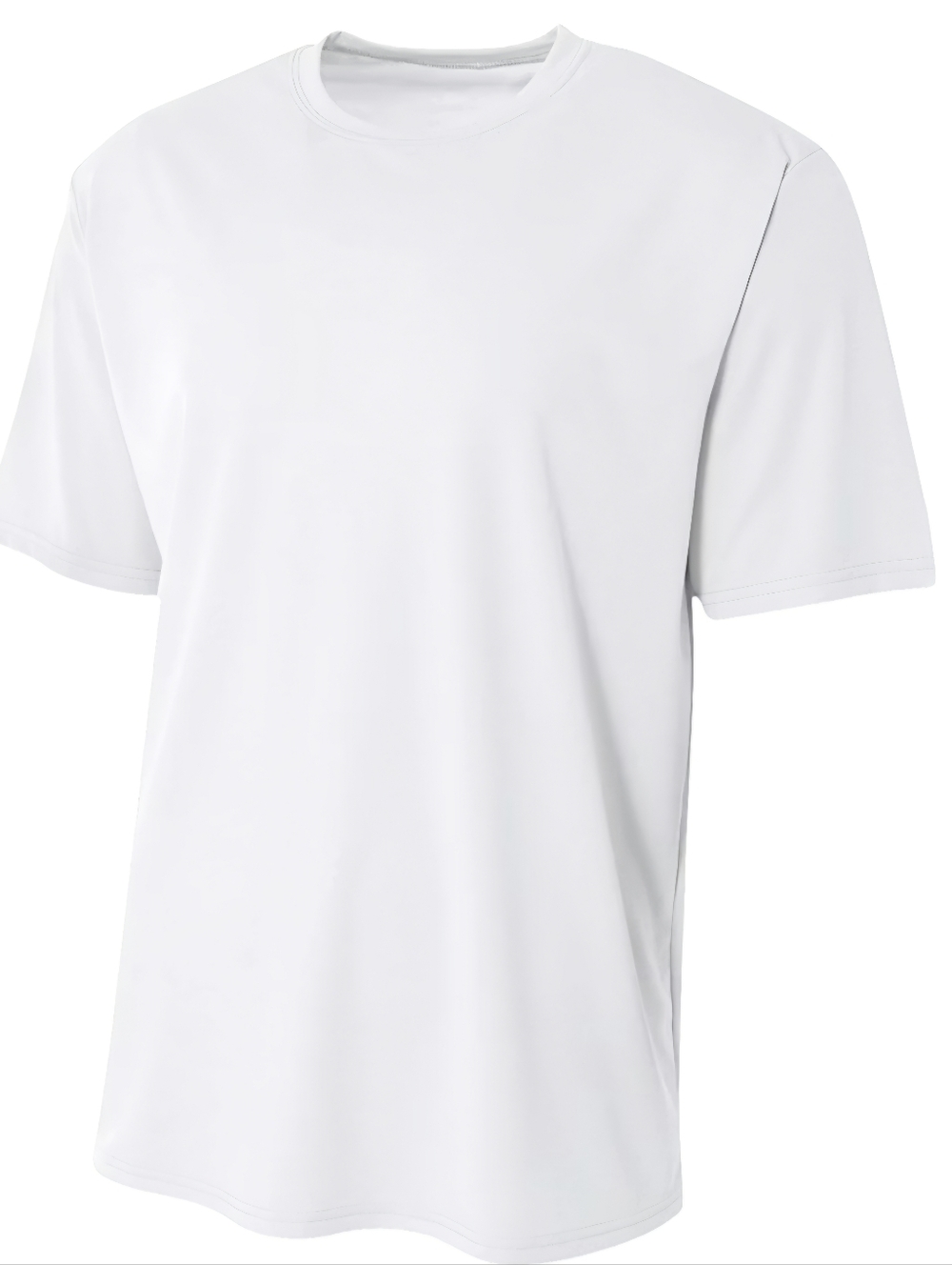 Sublimation Unisex Short Sleeve Crew Neck T-Shirt in White Lot Of 15